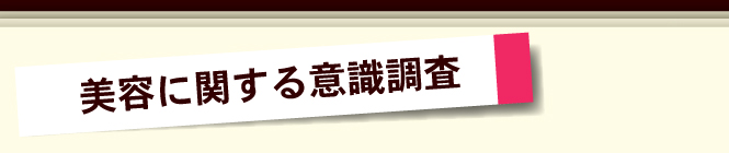 美容に関する意識調査